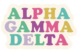 Alpha Gamma Delta Decal