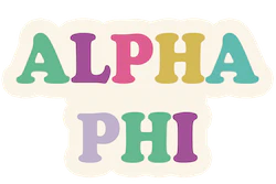 Alpha Phi Decal