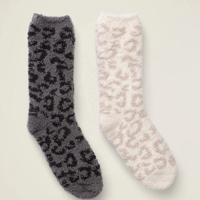 Barefoot Dreams CozyChic Women's Barefoot In The Wild Socks, Cream and  Stone, BDWCC1783-119-OS