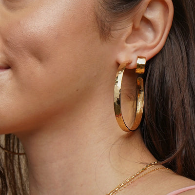 Statement Hammered Hoops