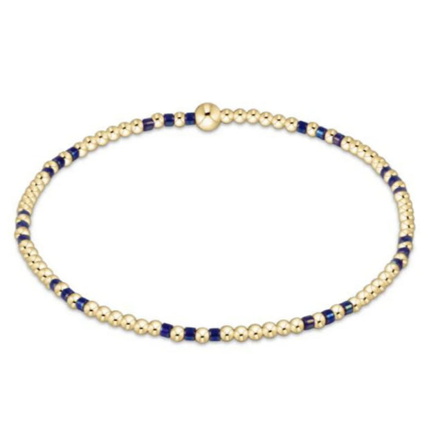 Hope Joy Pattern 2mm - Blue Metallic
