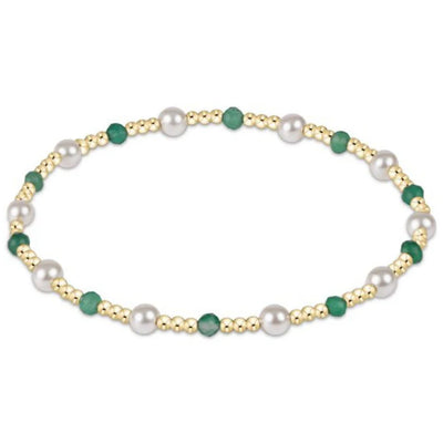 Extends Pearl Sincerity Pattern 4mm - Green Onyx