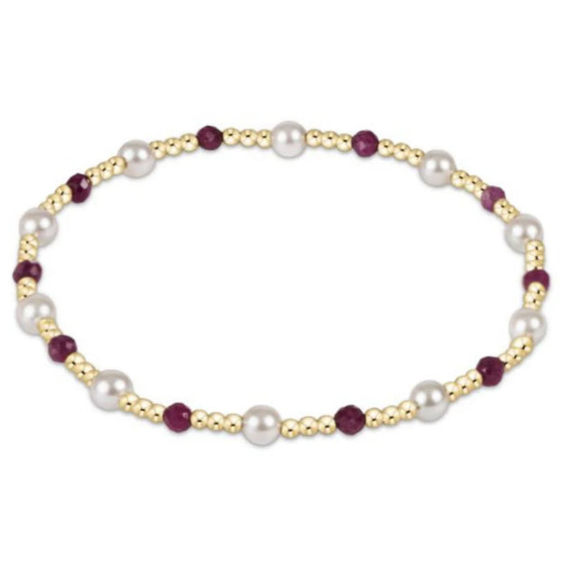 Pearl Sincerity Pattern 4mm - Ruby