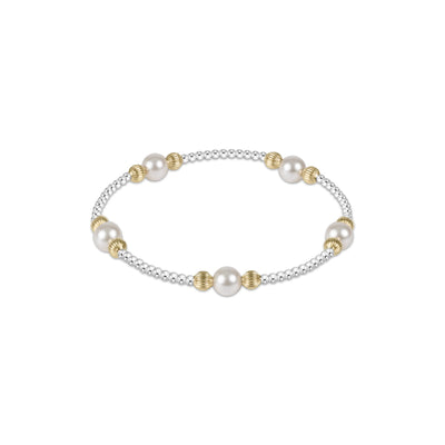 Dignity Mixed Metal Pearl Purpose 6mm