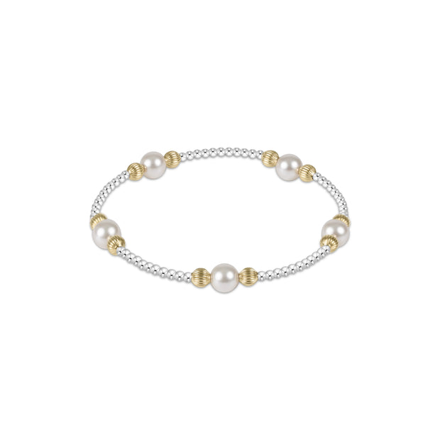 Dignity Mixed Metal Pearl Purpose 6mm