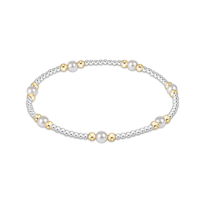 Classic Mixed Metal Pearl Purpose 4mm