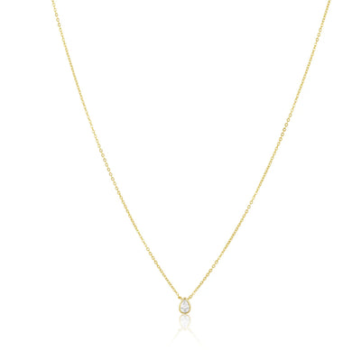 Ines Raindrop Necklace - Clear