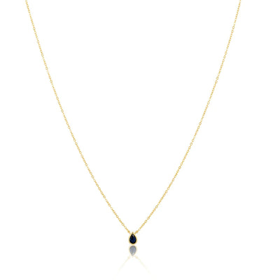 Ines Raindrop Necklace - Saphire