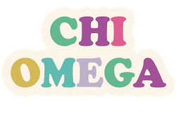 Chi Omega Decal
