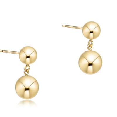 Classic 8mm Ball Drop Stud - Gold
