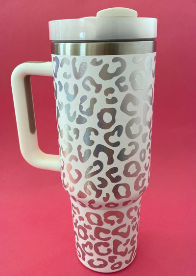 Stainless Steel Tumbler - Halo Leopard