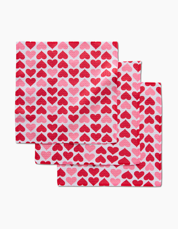 Dishcloth - Blushing Hearts