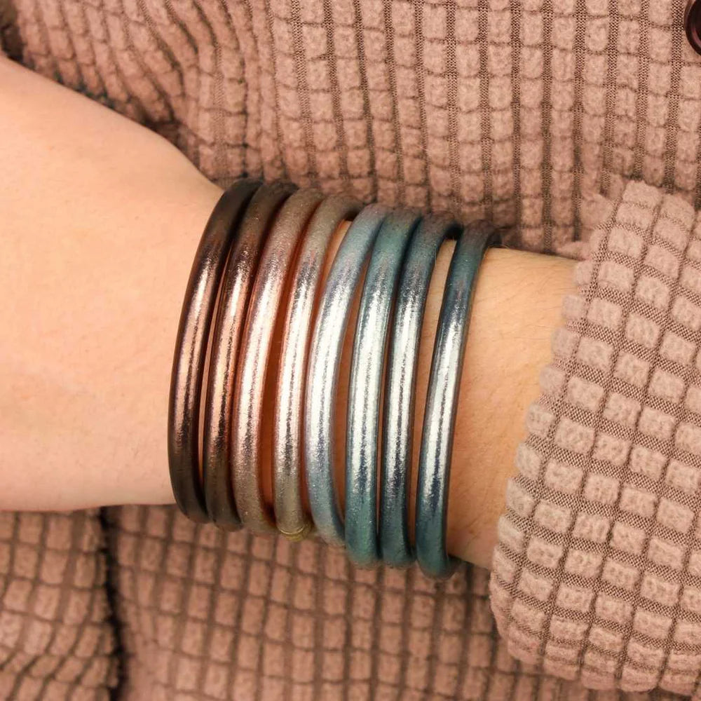 BuDhaGirl Fawn All Weather Bangles Serenity Prayer