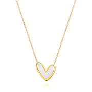 Abigail MOP Heart Necklace