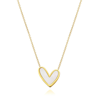 Abigail MOP Heart Necklace