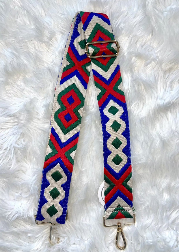 Red/Blue/Green Aztec Strap
