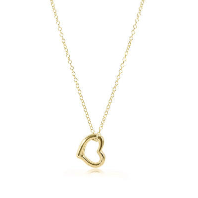 16" Love Gold Charm Necklace