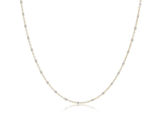 17" Choker Simplicity Chain Classic 2mm Pearl