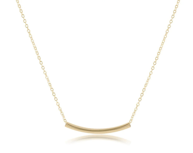 16" Bliss Bar Small Gold Necklace