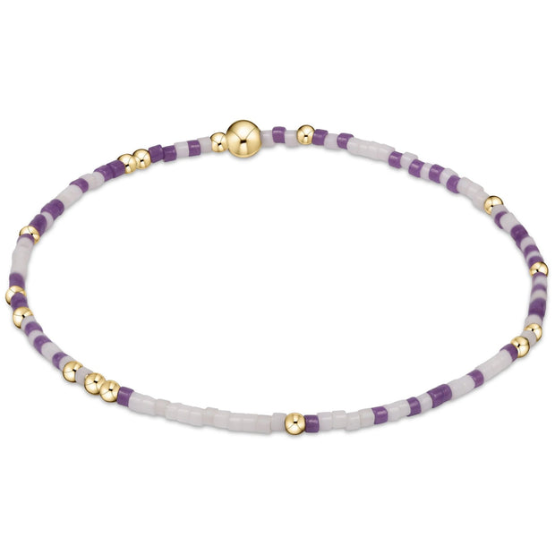 Gameday Hope Unwritten Bracelet - Purple and White