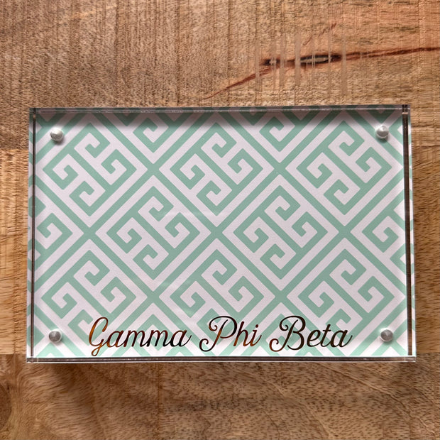 Gamma Phi Beta collage photo frame for 4x6 and 5x7 wall
