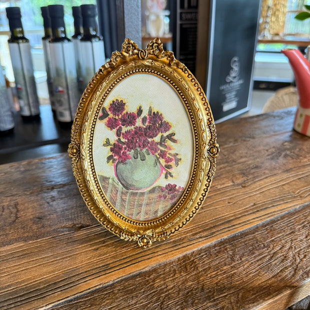 Pewter & Glass Photo Frames with Art