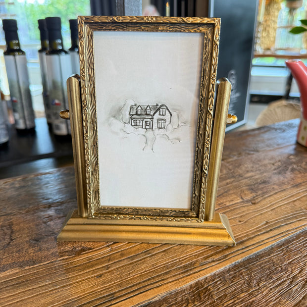 Pewter & Glass Photo Frames with Art