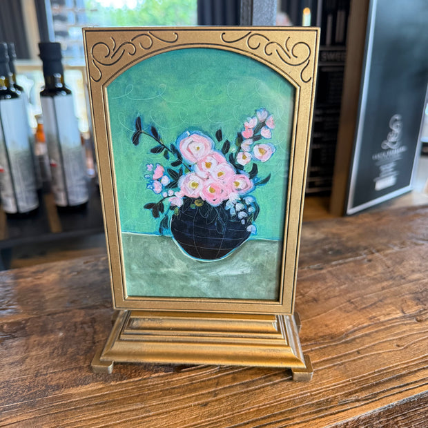 Pewter & Glass Photo Frames with Art