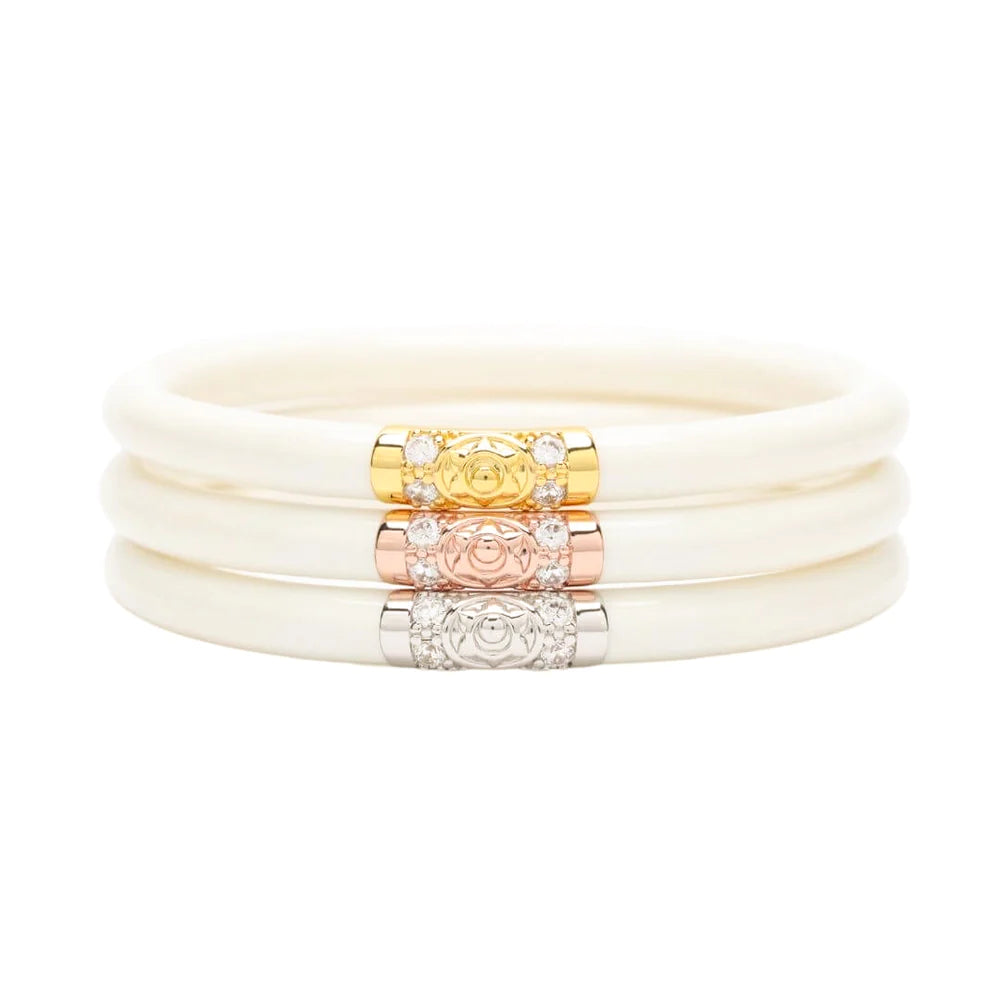 BuDhaGirl Three Kings All Weather Bangles Ivory