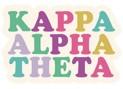Kappa Alpha Theta Decal