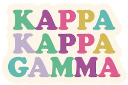 Kappa Kappa Gamma Decal