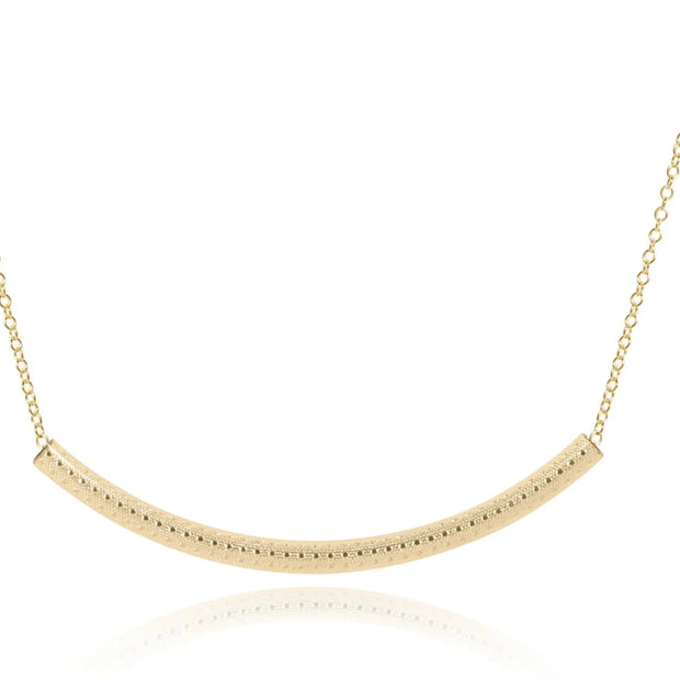 16" Bliss Bar Textured Necklace