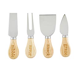 Labeled Cheese Knives