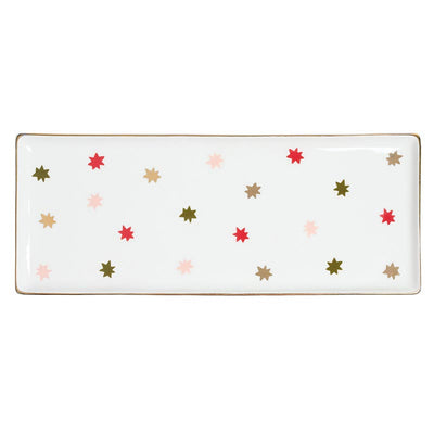 Ceramic Tray - Snowflake Stars