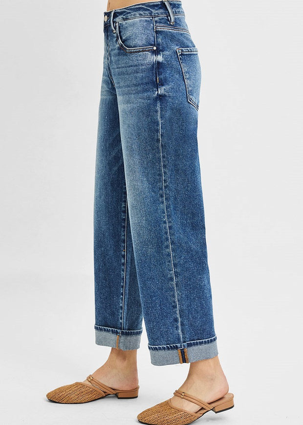Anna High Rise Wide Leg Jean