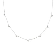 Silver Triangle Drop Necklace