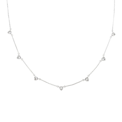 Silver Triangle Drop Necklace