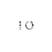 Silver Chunky Mini Hoops