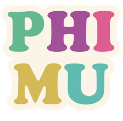 Phi Mu Decal