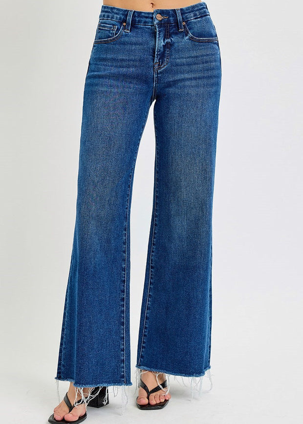 Mila Mid Rise Wide Jeans