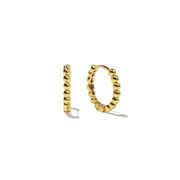 Dainty Beaded Hoops