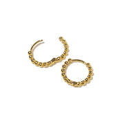 Dainty Beaded Hoops