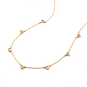 Gold Triangle Drop Necklace