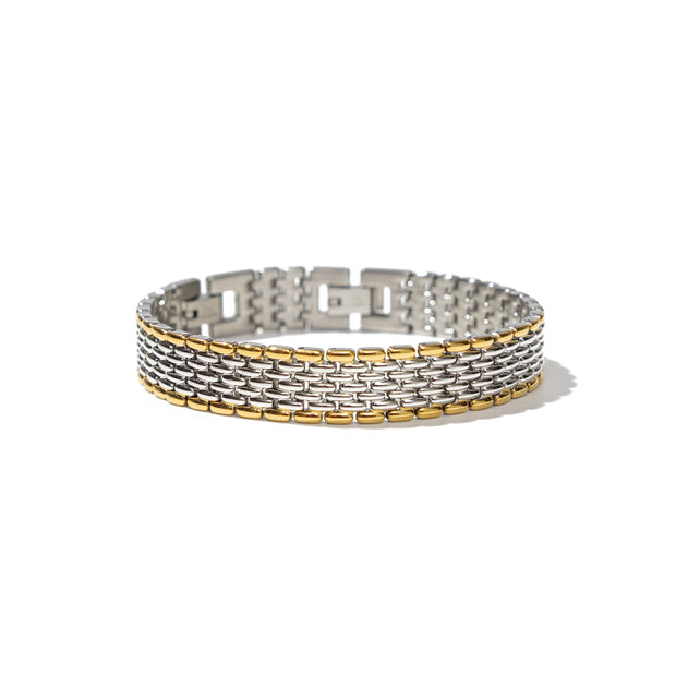 Chunky Two-Tone Bracelet