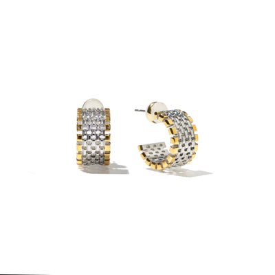 Two-Tone Watch Hoops