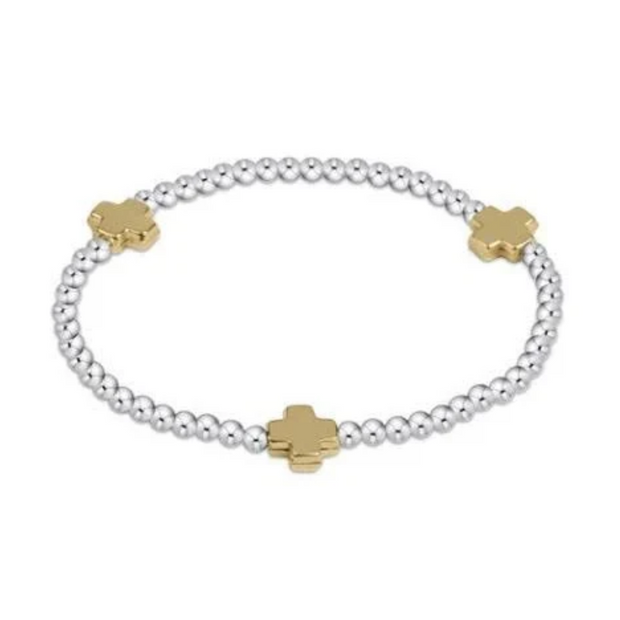 Extends Signature Cross Mixed 3mm Bracelet