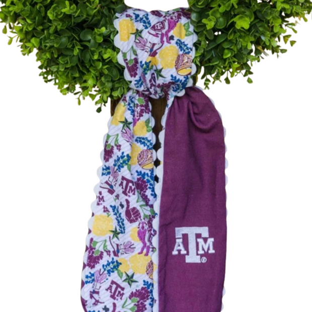 Texas A&M Aggies Cotton Wreath Scarf