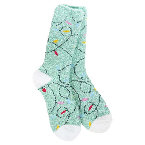 Cozy Crew Socks - Holiday Lights