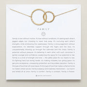 Family Interlocking Circles Necklace