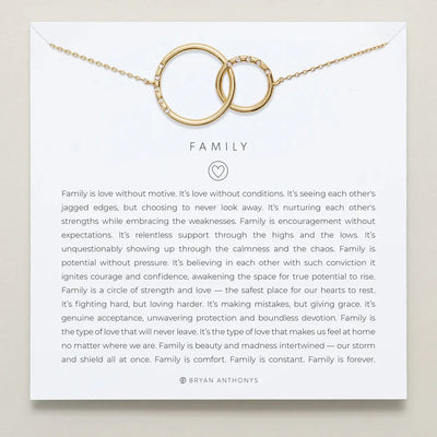 Family Interlocking Circles Necklace